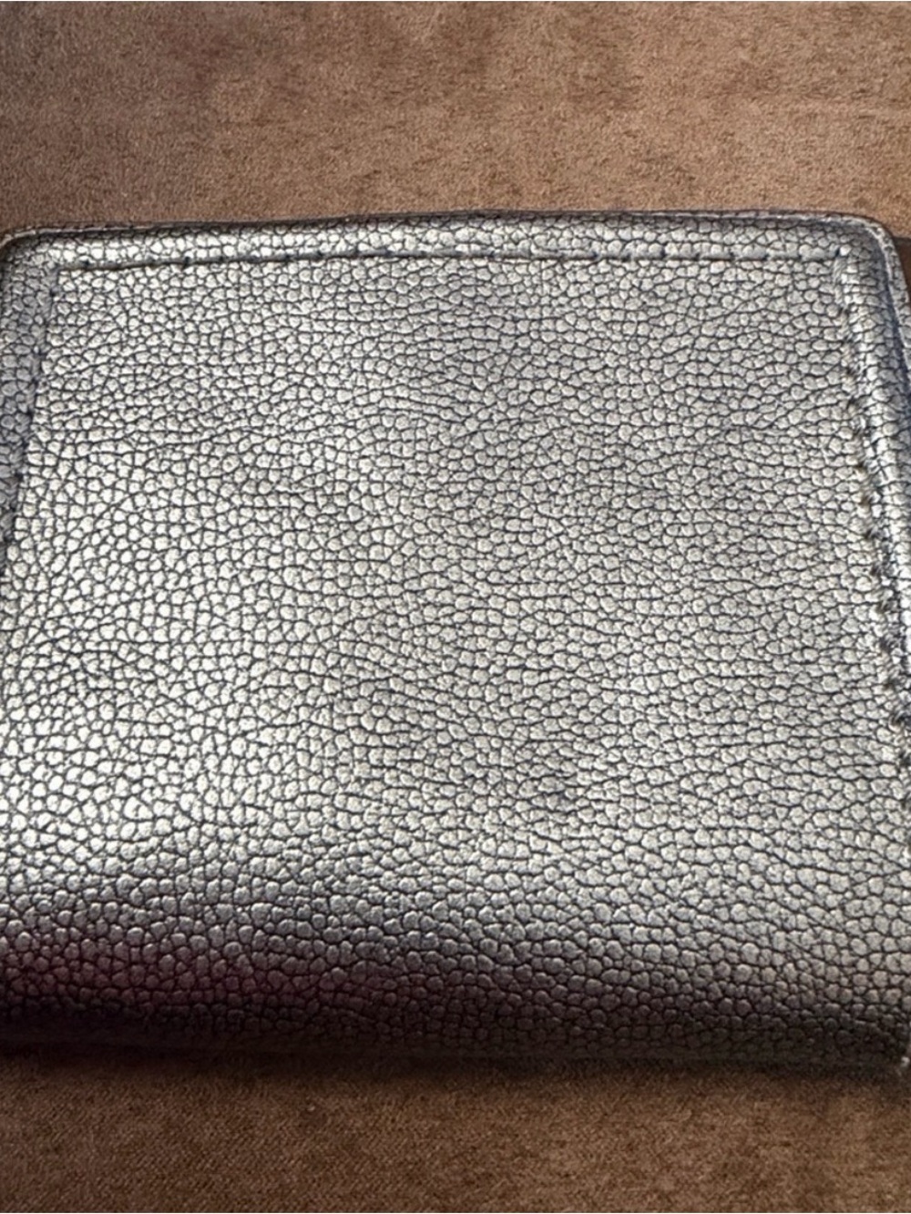 kate spade metallic gray pebbled leather zip wallet - Picture 8 of 15